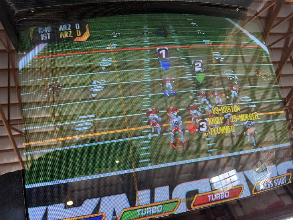 NBA HANGTIME and NFL BLITZ 4 PLAYER COMBO! Good Looking NBA Hangtime Arcade Cabinet - Working all the way!