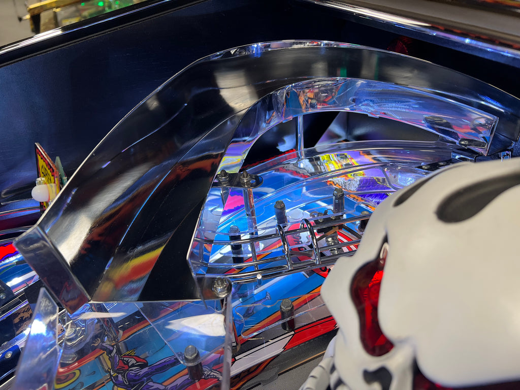 NO FEAR - HRA CHROME EDITION - 1995 Williams Pinball Machine - OVER-RESTORED - NEW CAB - NOS CLEARED PLAYFIELD - SUPER FUN GAME! WORKS 100%