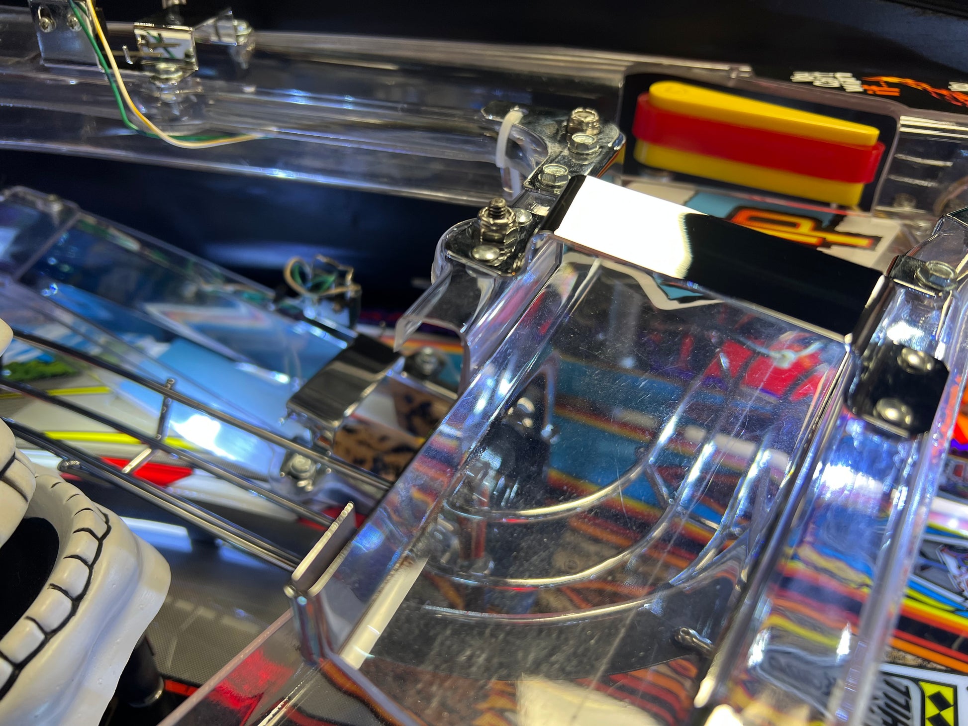 NO FEAR - HRA CHROME EDITION - 1995 Williams Pinball Machine - OVER-RESTORED - NEW CAB - NOS CLEARED PLAYFIELD - SUPER FUN GAME! WORKS 100%