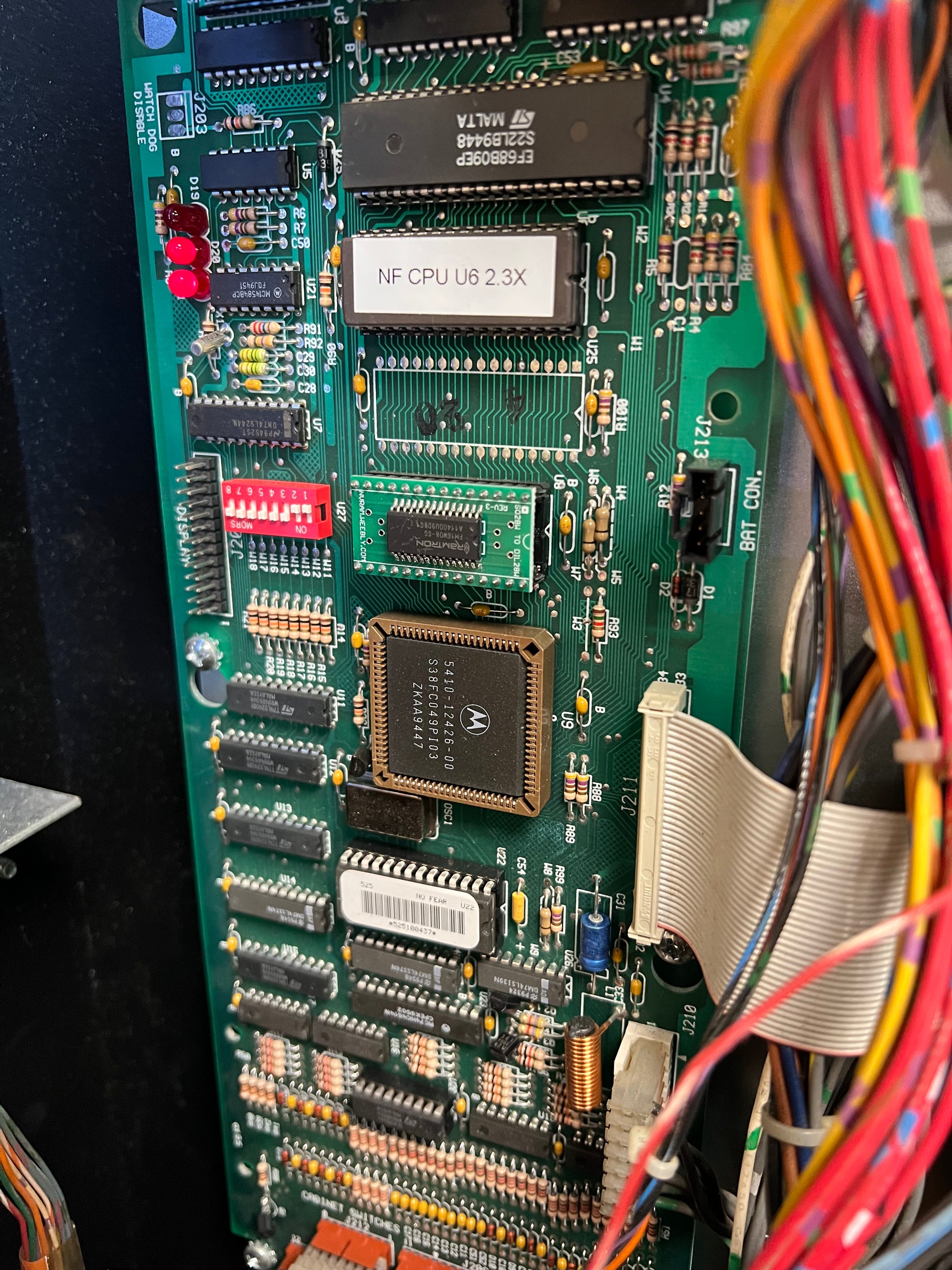 NO FEAR - HRA CHROME EDITION - 1995 Williams Pinball Machine - OVER-RESTORED - NEW CAB - NOS CLEARED PLAYFIELD - SUPER FUN GAME! WORKS 100%