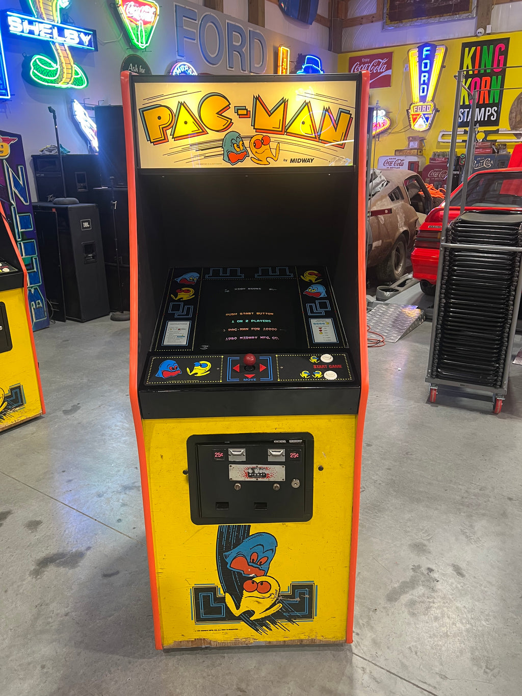 Pac-Man Arcade Game - Original Game - Works 100% Used PACMAN