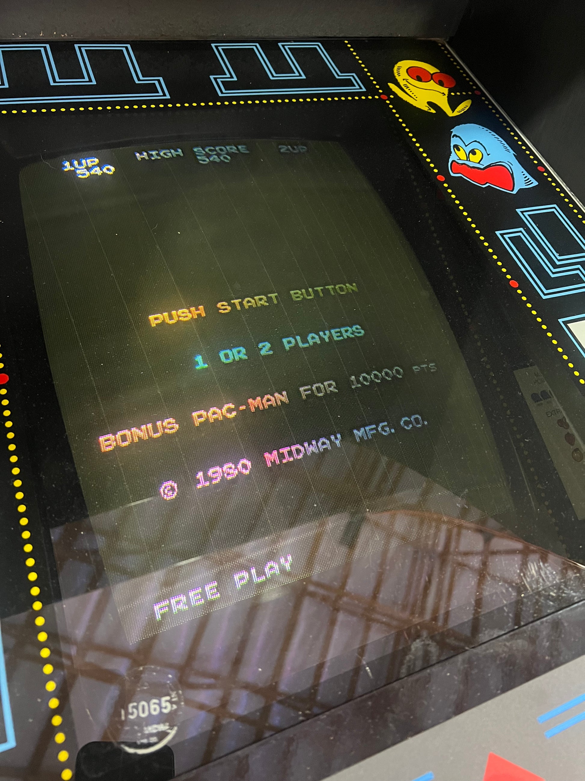 Pac-Man Arcade Game - Original Game - Works 100% Used PACMAN