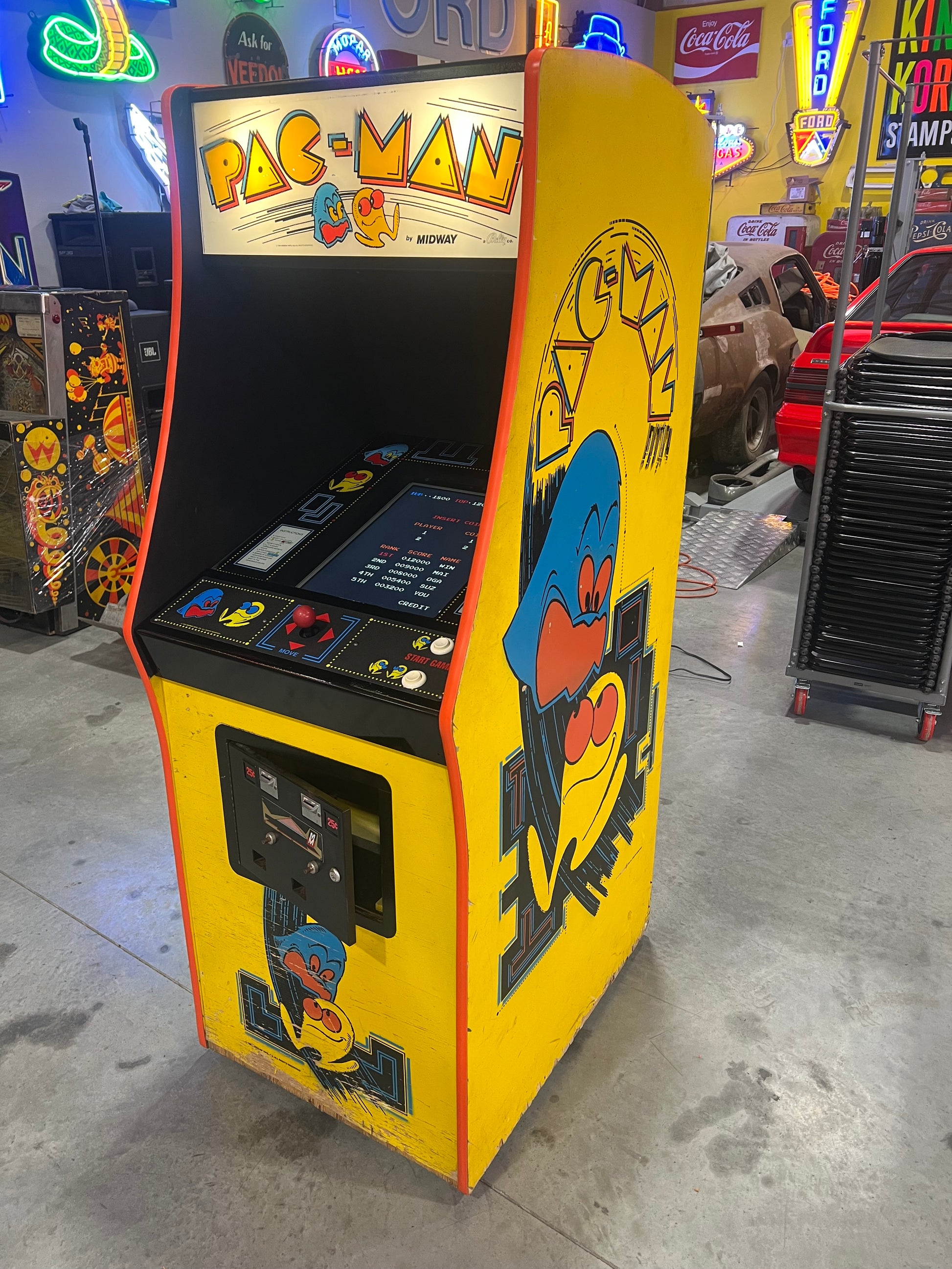 Pac-Man Multicade Mutigame Arcade Game 60 Games in 1 Cabinet - Original PacMan Cabinet - Works 100% - 1 Year Warranty