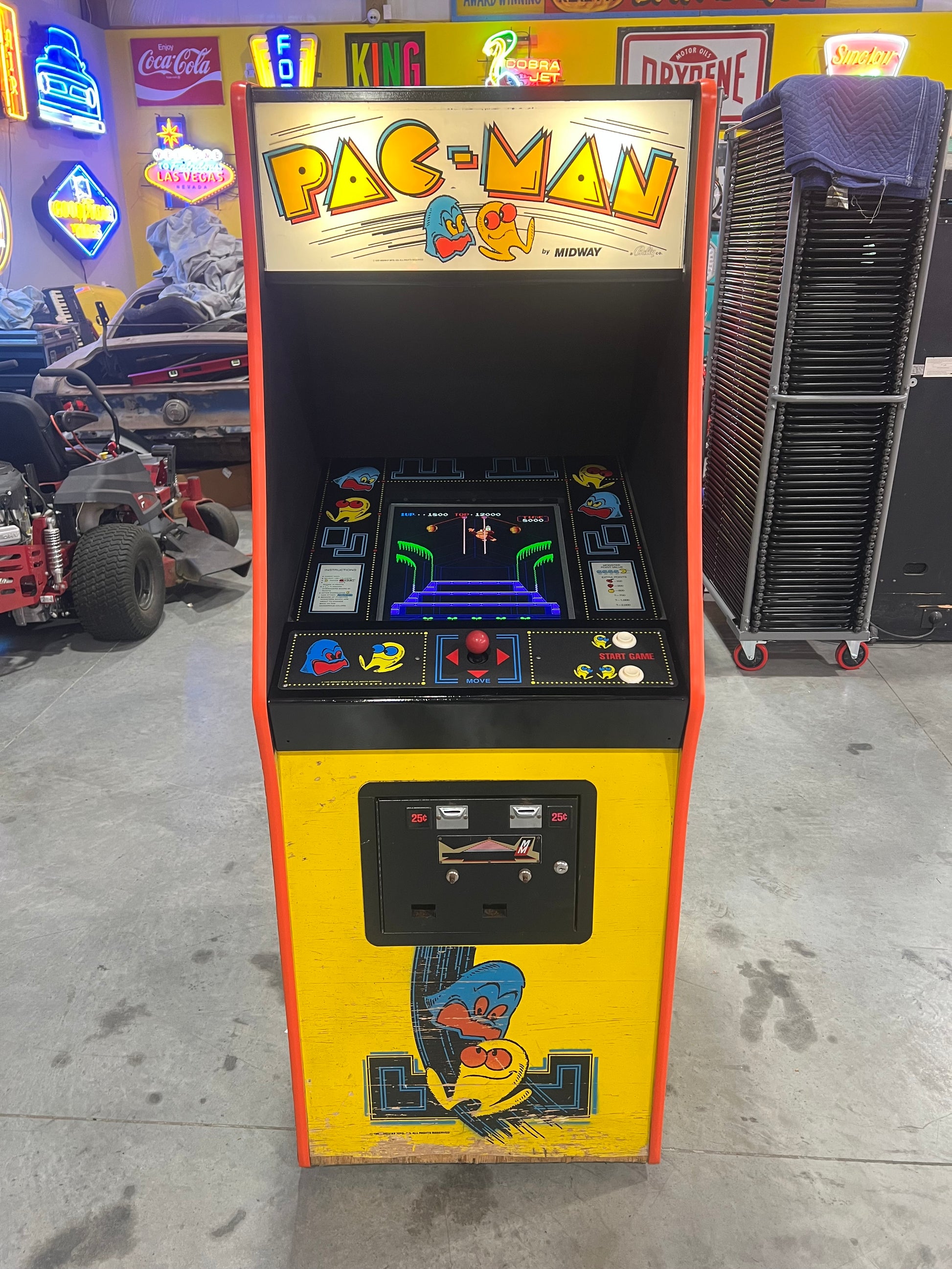 Pac-Man Multicade Mutigame Arcade Game 60 Games in 1 Cabinet - Original PacMan Cabinet - Works 100% - 1 Year Warranty