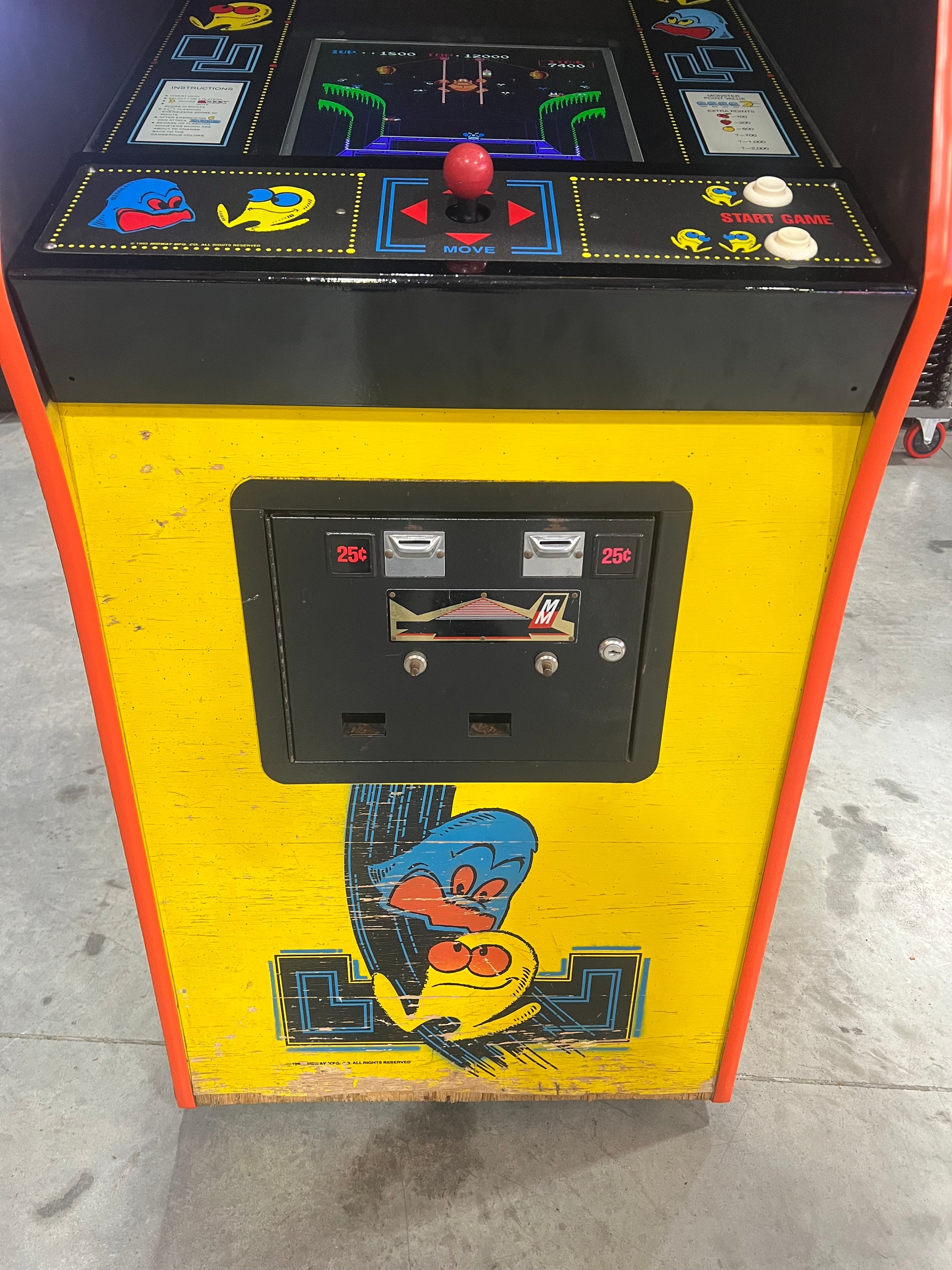 Pac-Man Multicade Mutigame Arcade Game 60 Games in 1 Cabinet - Original PacMan Cabinet - Works 100% - 1 Year Warranty