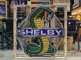 SHELBY COBRA SNAKE MUSTANG LARGE 3 1/2 FT NEON CAN SIGN - Ready for Your Garage, Game Room or Man Cave!! REAL NEON!