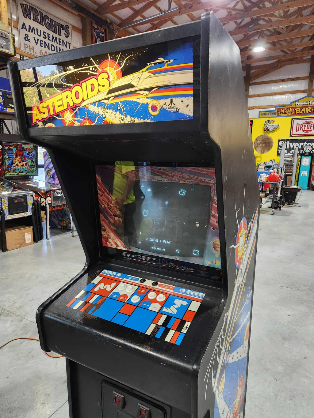 ASTEROIDS - Original Atari Vector Arcade Game - Works 100% - The Classic Everyone Loves!