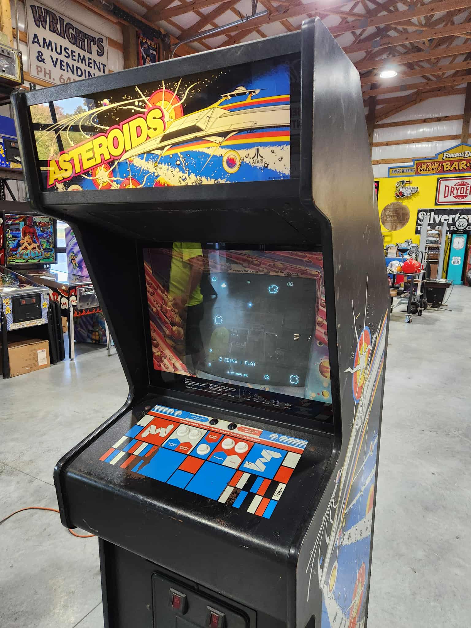 ASTEROIDS - Original Atari Vector Arcade Game - Works 100% - The Classic Everyone Loves!