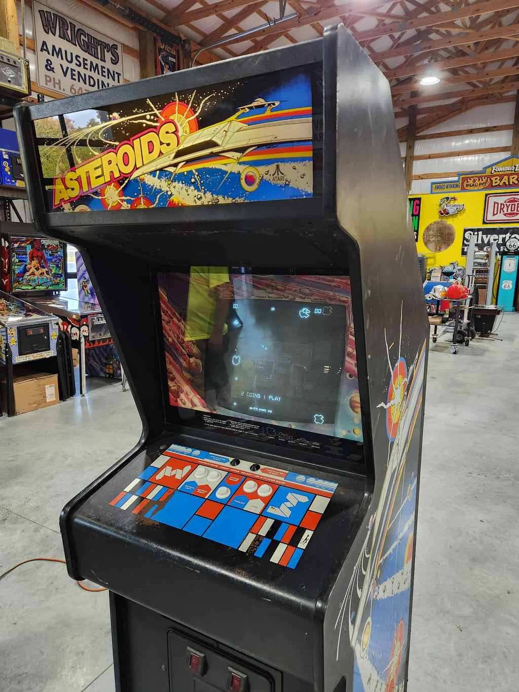 ASTEROIDS - Original Atari Vector Arcade Game - Works 100% - The Classic Everyone Loves!