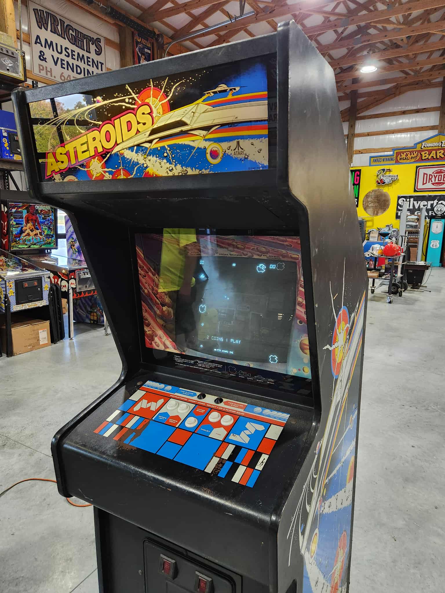 ASTEROIDS - Original Atari Vector Arcade Game - Works 100% - The Classic Everyone Loves!