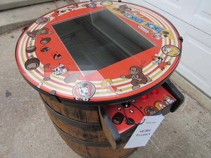 Tennessee Whiskey Barrel Multigame - Sixty Classic Games in One Unit - 1 Year Warranty! Used Barrel