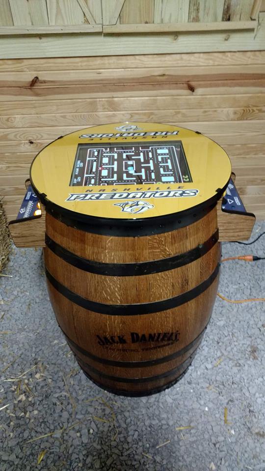 Tennessee Whiskey Barrel Multigame - Sixty Classic Games in One Unit - 1 Year Warranty! Used Barrel