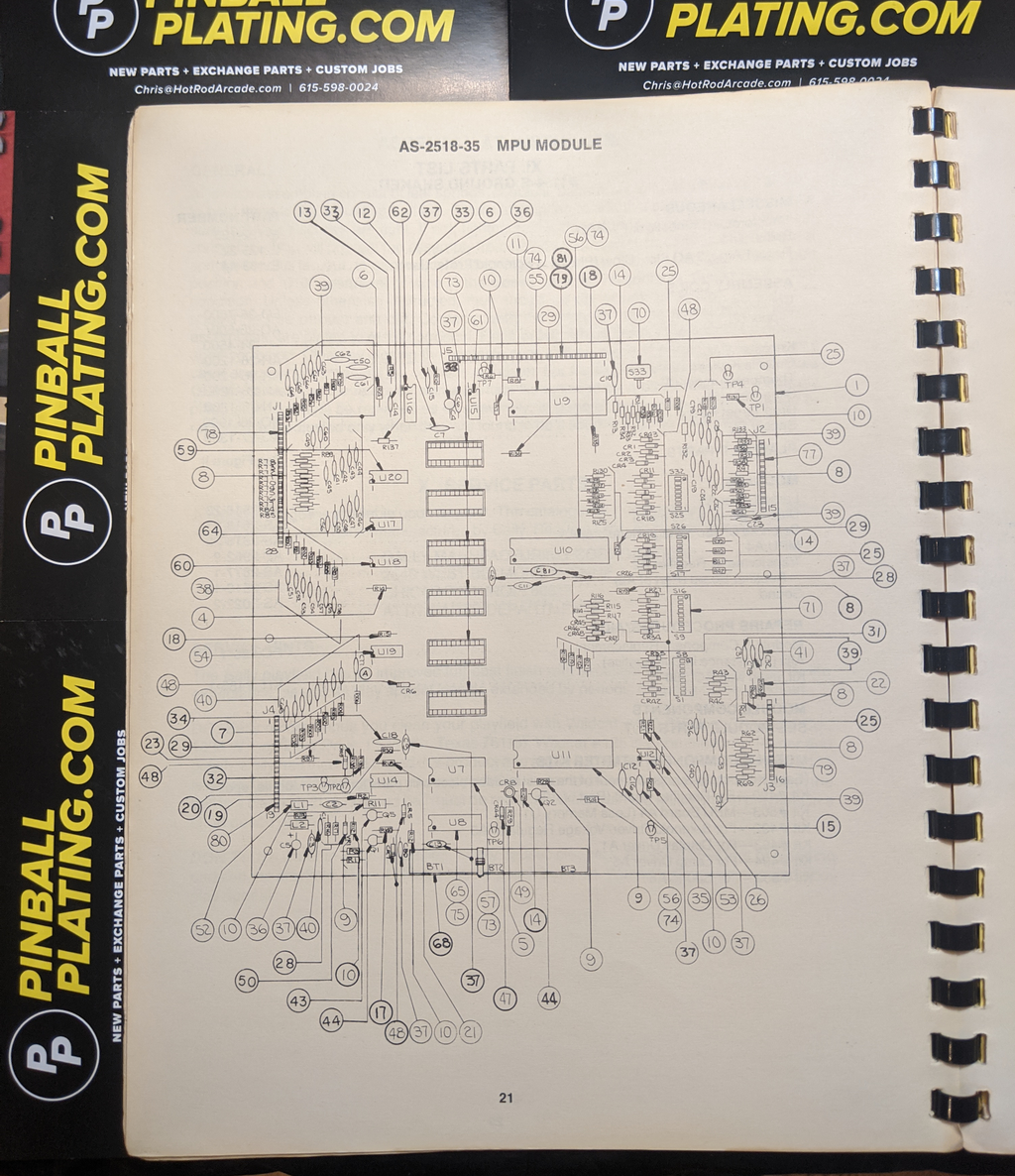 Ground Shaker - Bally - Pinball Manual - Schematics - Instructions - Used Copy
