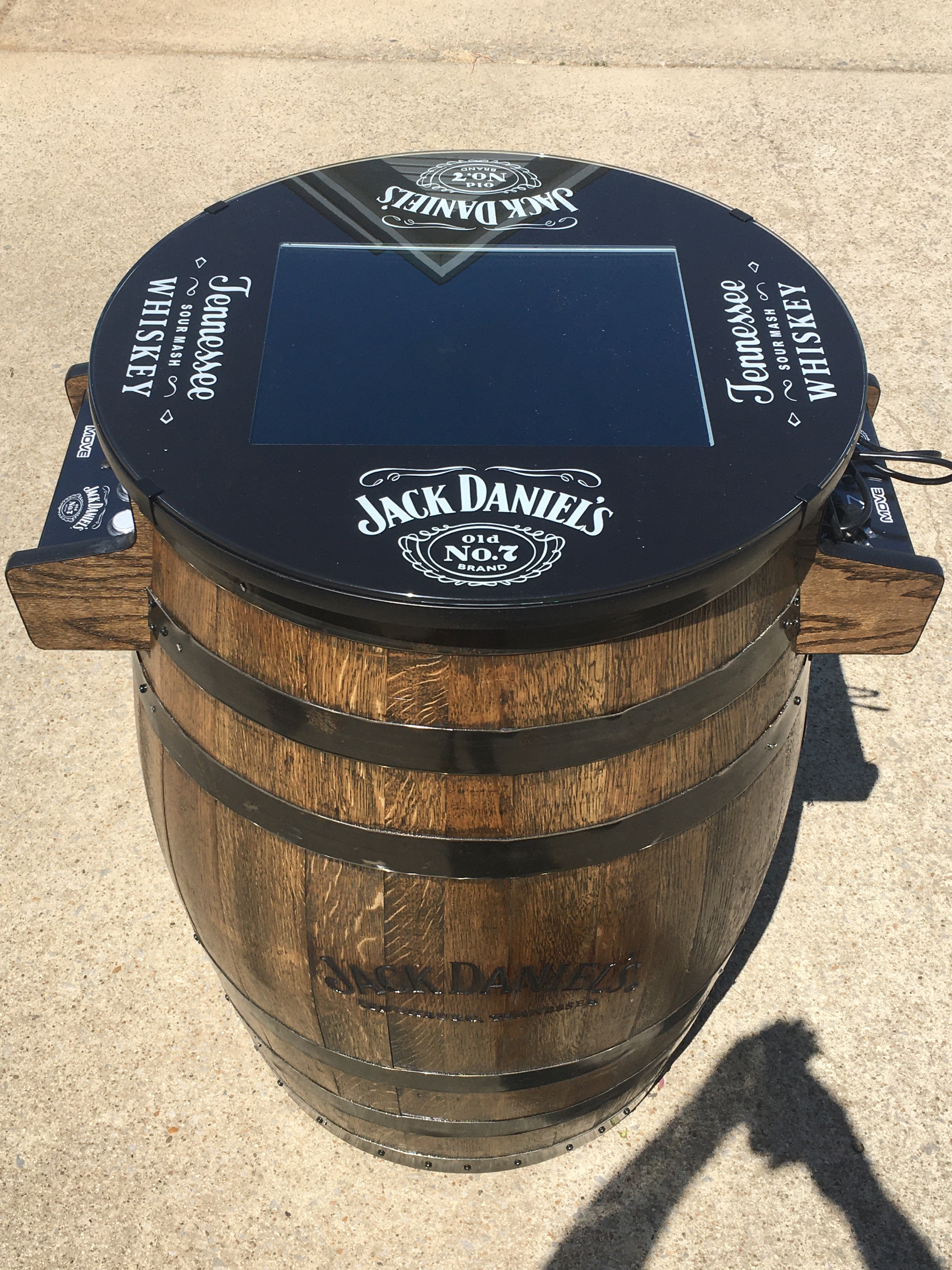 Tennessee Whiskey Barrel Multigame - Sixty Classic Games in One Unit - 1 Year Warranty! Used Barrel