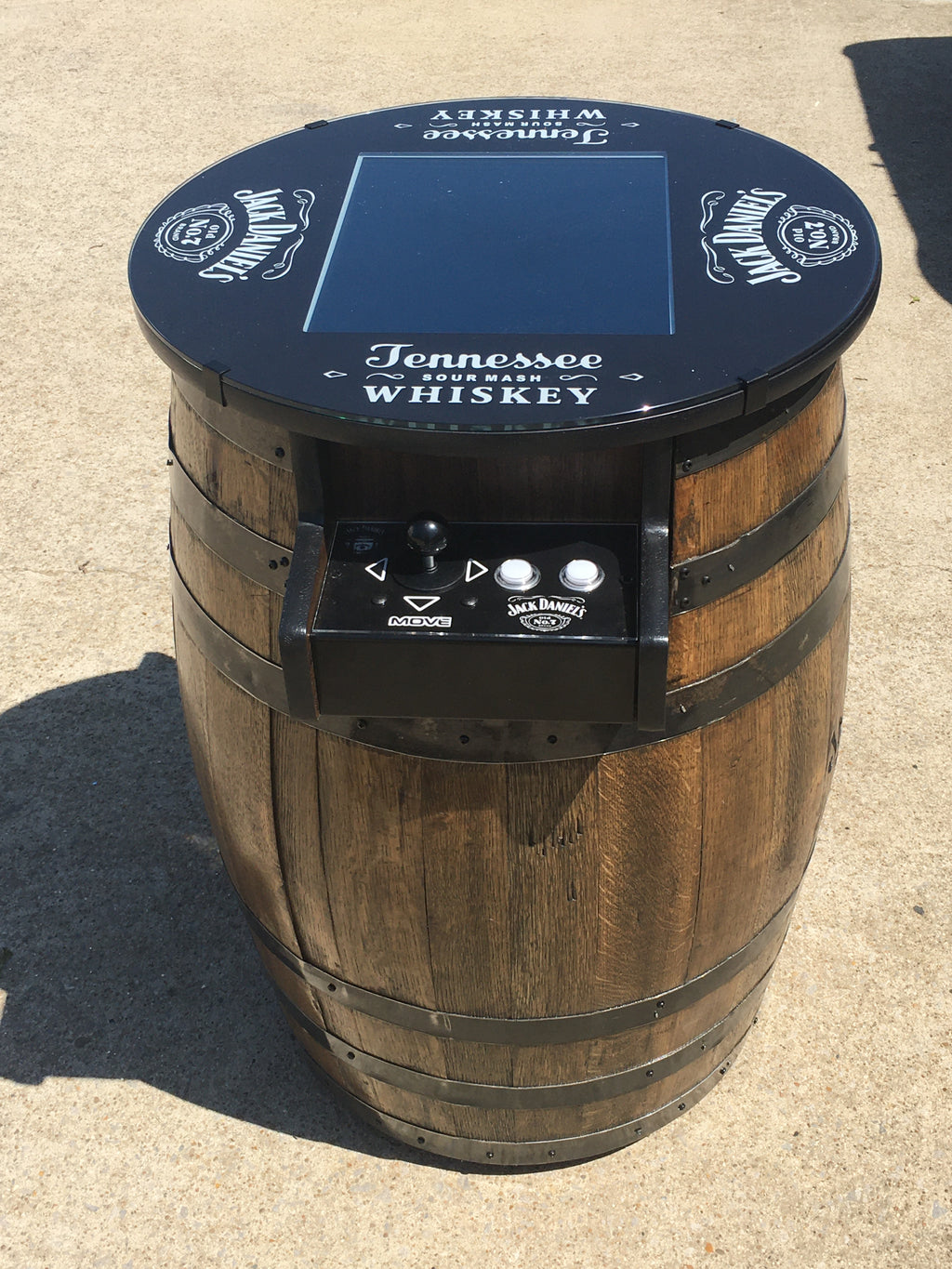 Tennessee Whiskey Barrel Multigame - Sixty Classic Games in One Unit - 1 Year Warranty! Used Barrel