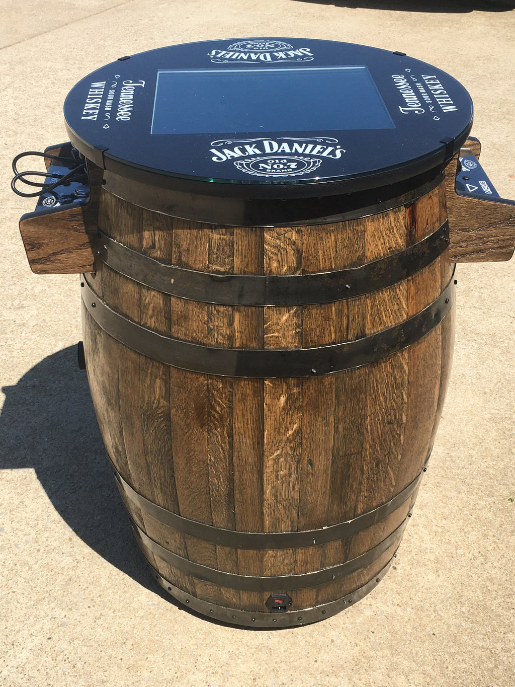 Tennessee Whiskey Barrel Multigame - Sixty Classic Games in One Unit - 1 Year Warranty! Used Barrel