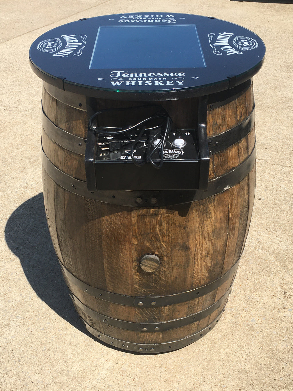 Tennessee Whiskey Barrel Multigame - Sixty Classic Games in One Unit - 1 Year Warranty! Used Barrel
