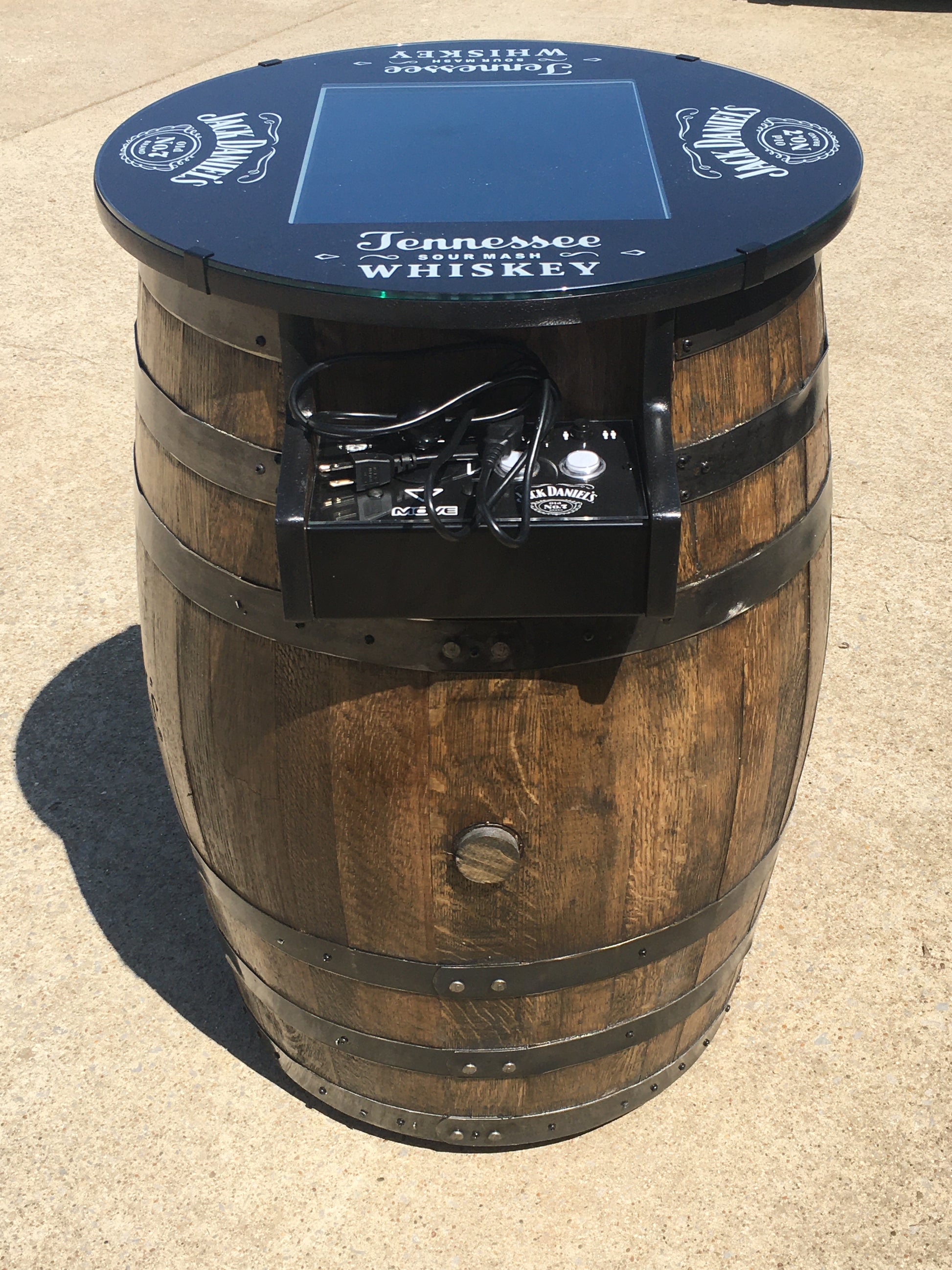 Tennessee Whiskey Barrel Multigame - Sixty Classic Games in One Unit - 1 Year Warranty! Used Barrel