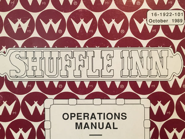 Shuffle Inn - Williams- Operator and Schematic Pinball Manual - Diagrams Instructions Used
