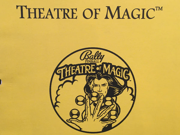 Theatre of Magic - Bally - Pinball Operations Manual -Diagrams - Instructions - Used Copy