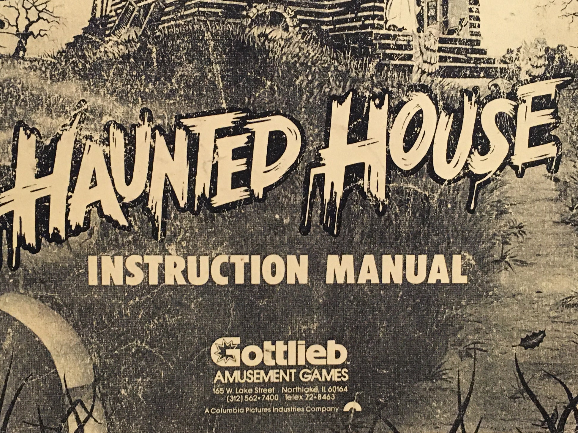 Haunted House- Gottlieb - Pinball Instruction Schematics Manual - Diagrams - Used Copy
