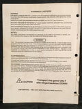 White Water - Williams - Pinball Operations Manual - Diagrams Instructions - Used Copy