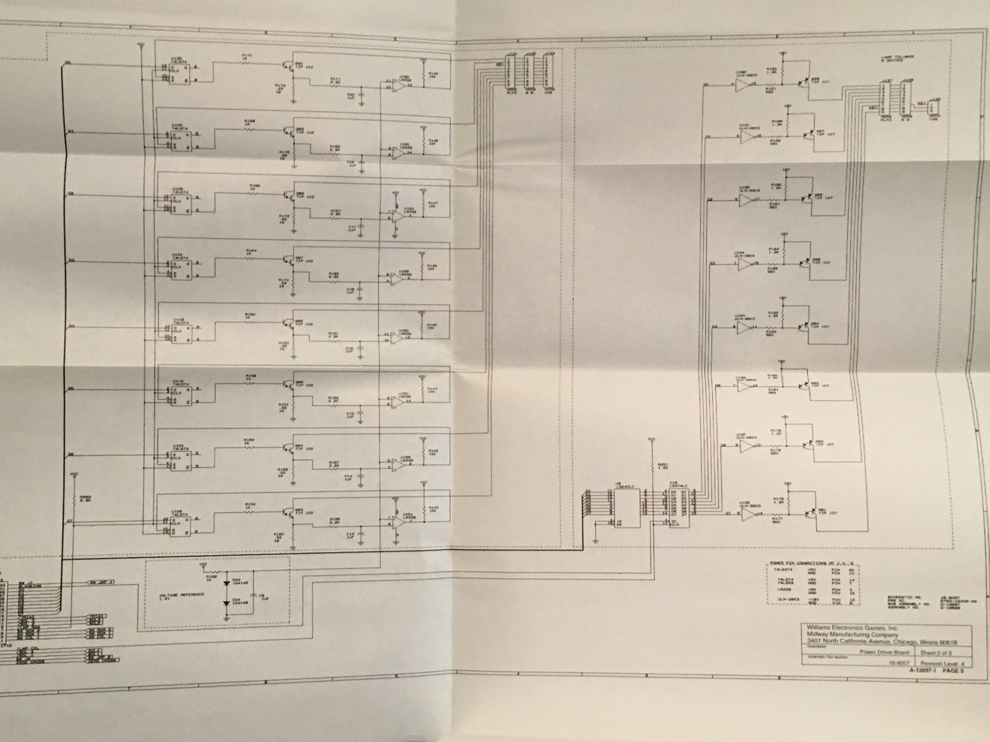 WPC Schematic Pinball Manual - Williams Midway - Diagrams - Used Copy