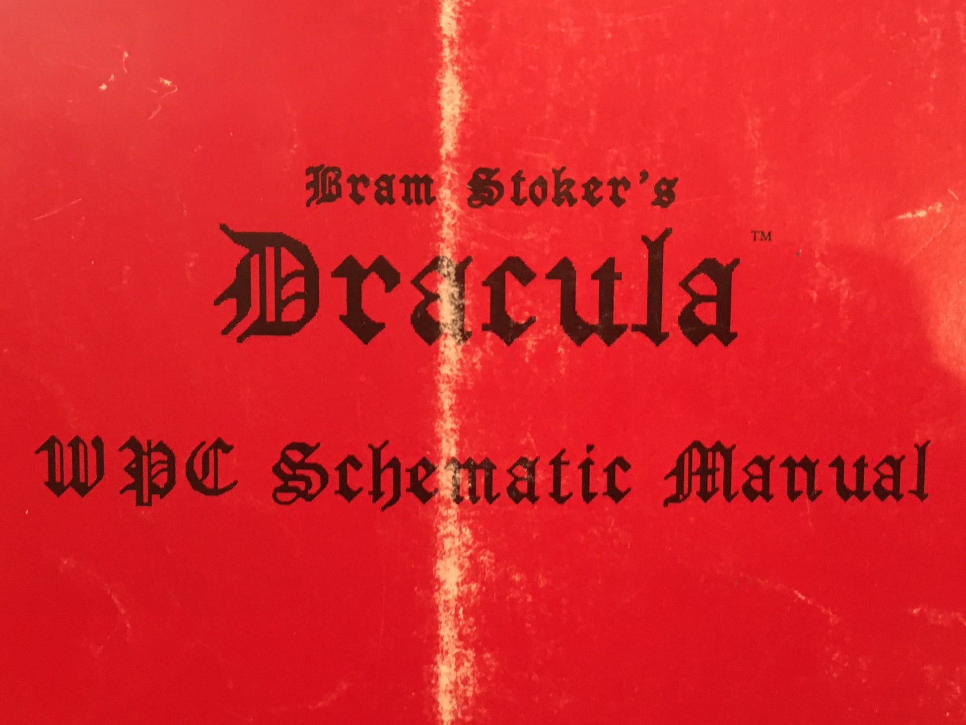 Dracula- Williams- WPC Schematic Pinball Manual -Diagrams - Used Copy