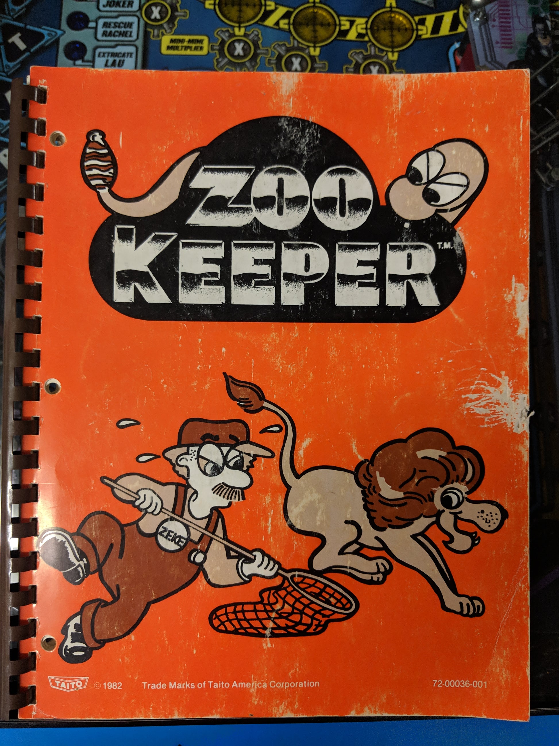 Zoo Keeper- Taito - Manual - Schematics - Instructions - Used Copy