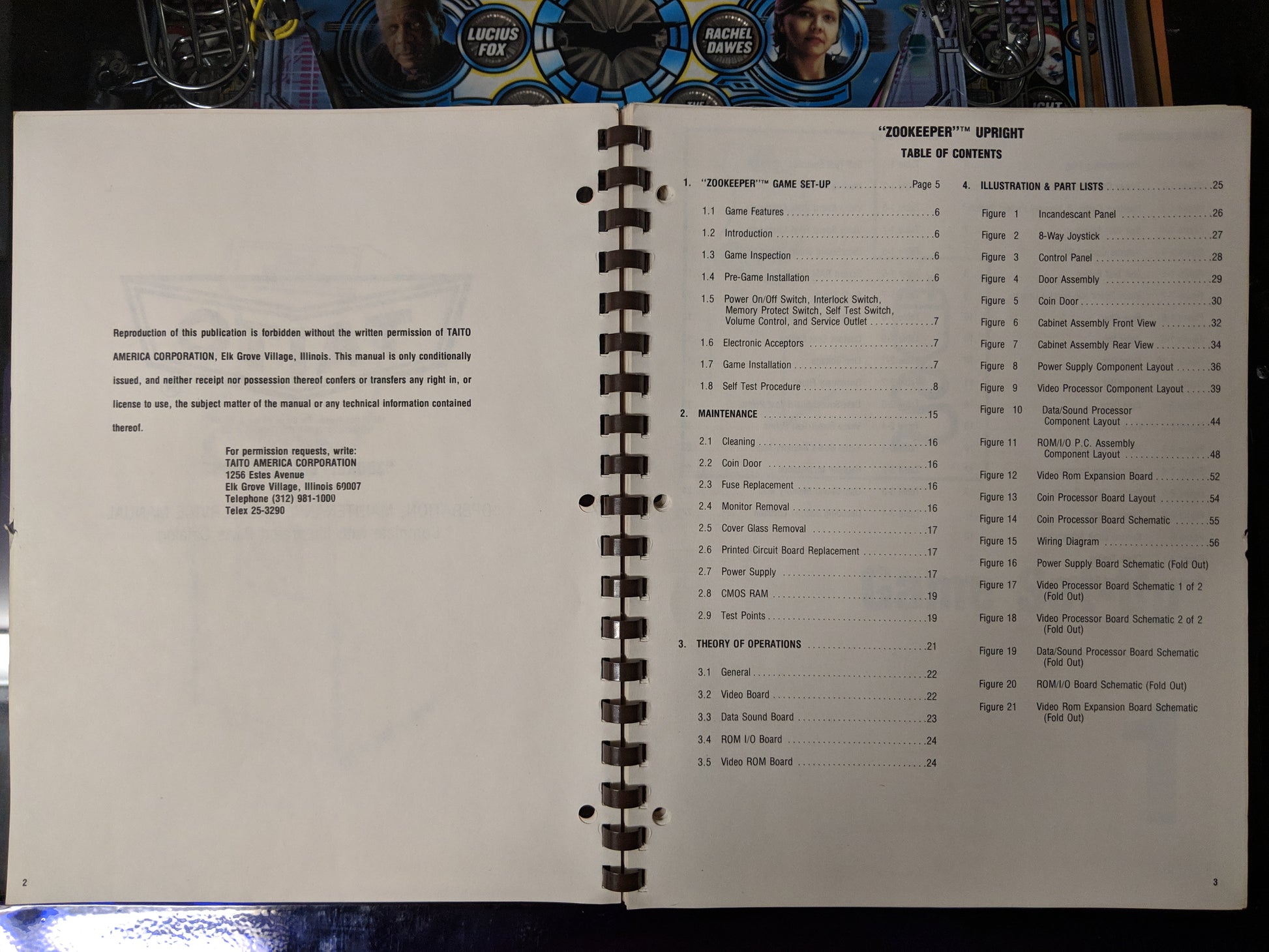 Zoo Keeper- Taito - Manual - Schematics - Instructions - Used Copy