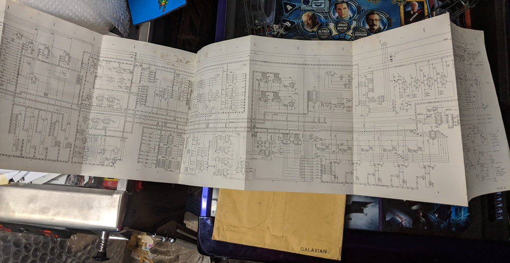 Galaxian- Midway - Manual - Schematics - Instructions - Used Copy