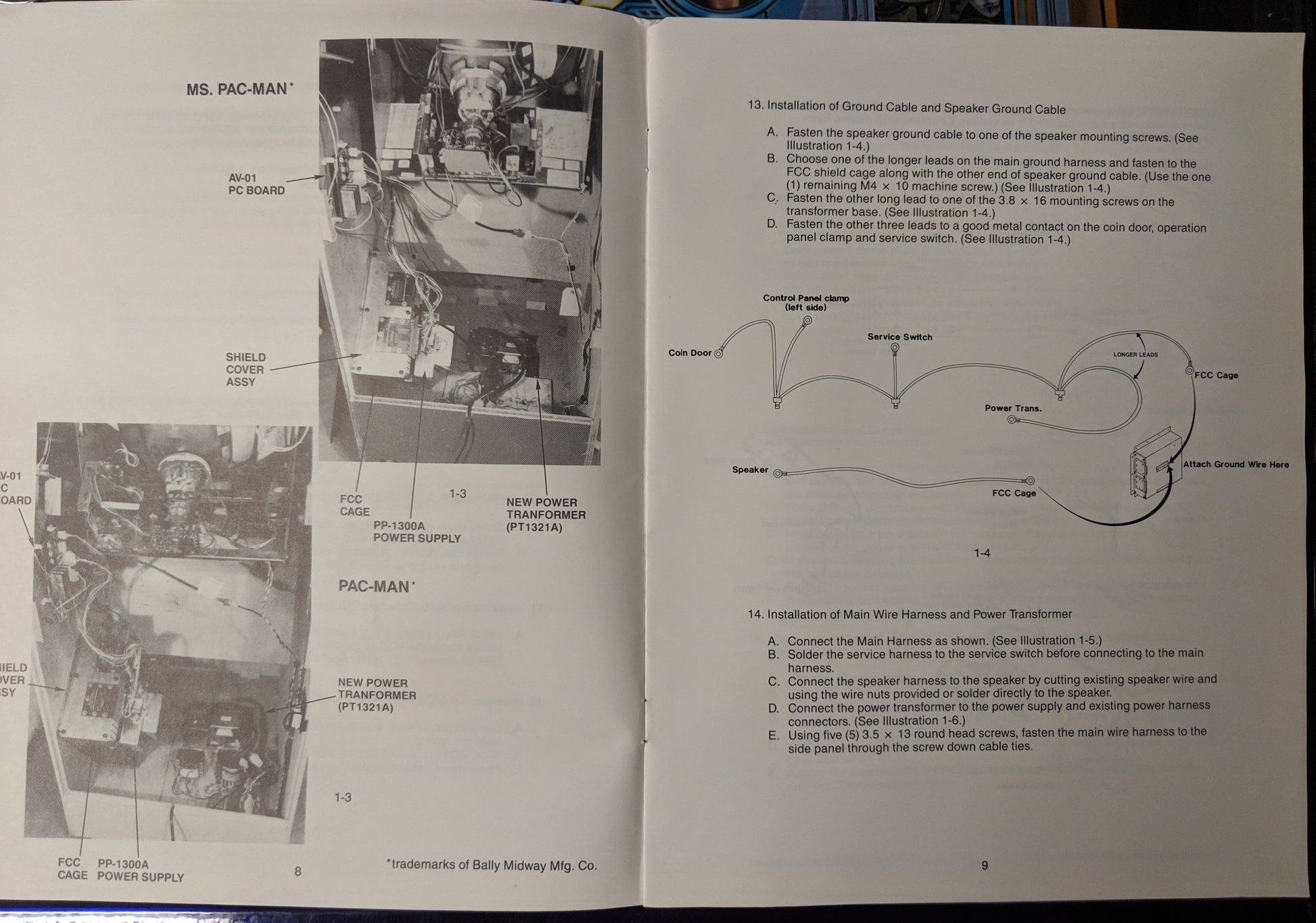 Pac-Man Ms. Pac-Man- Nintendo - Manual - Schematics - Instructions - Used Copy