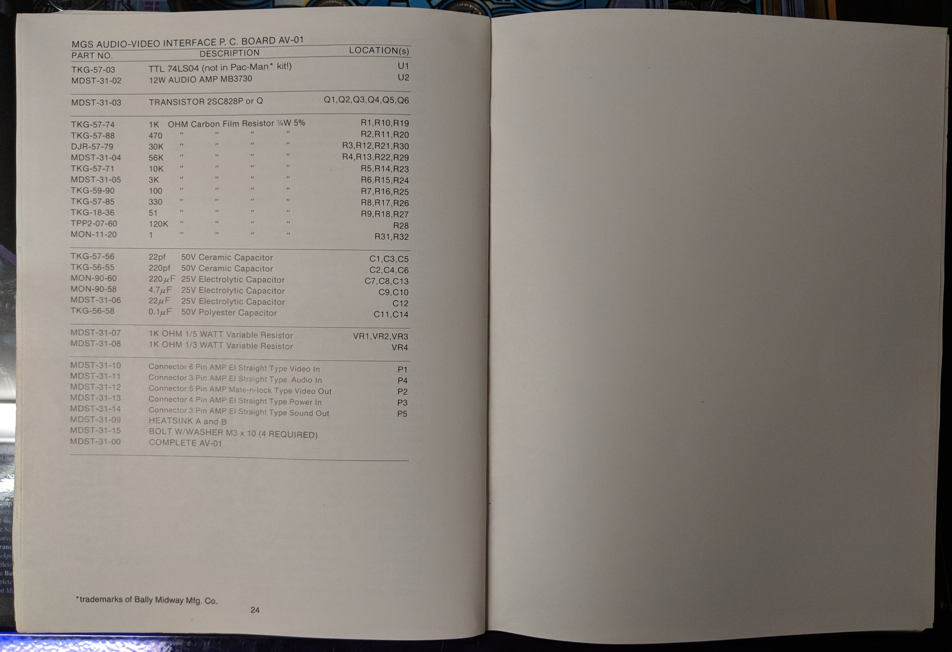 Pac-Man Ms. Pac-Man- Nintendo - Manual - Schematics - Instructions - Used Copy