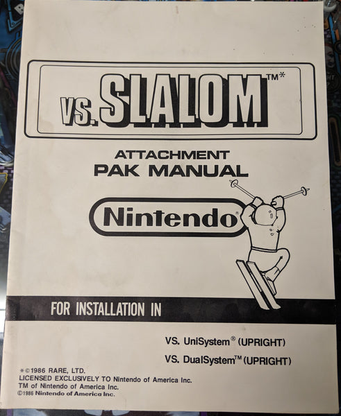 Slalom- Nintendo - Manual - Schematics - Instructions - Used Copy