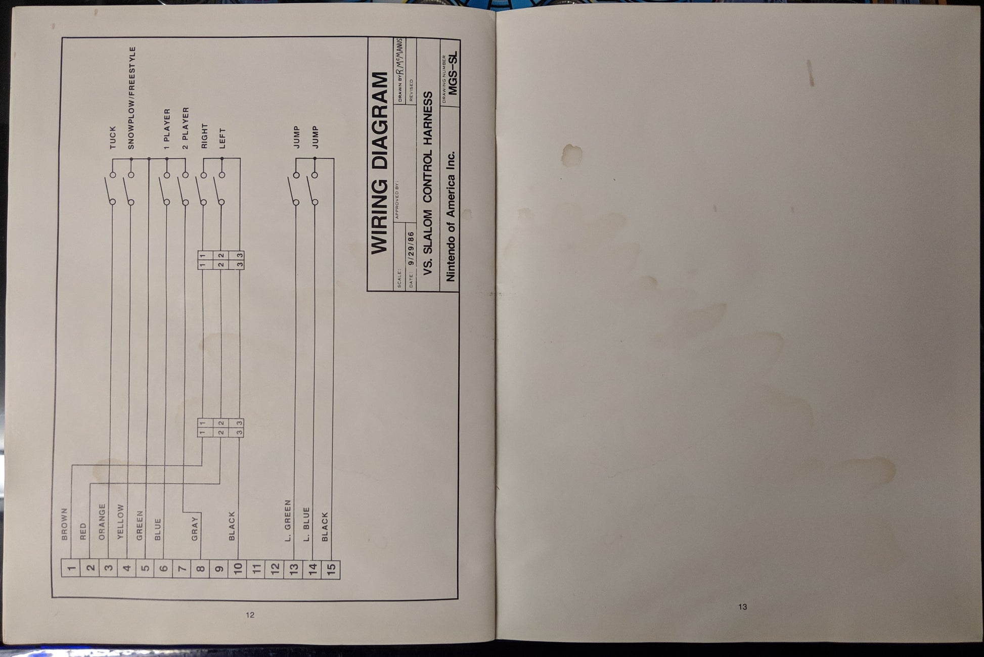 Slalom- Nintendo - Manual - Schematics - Instructions - Used Copy