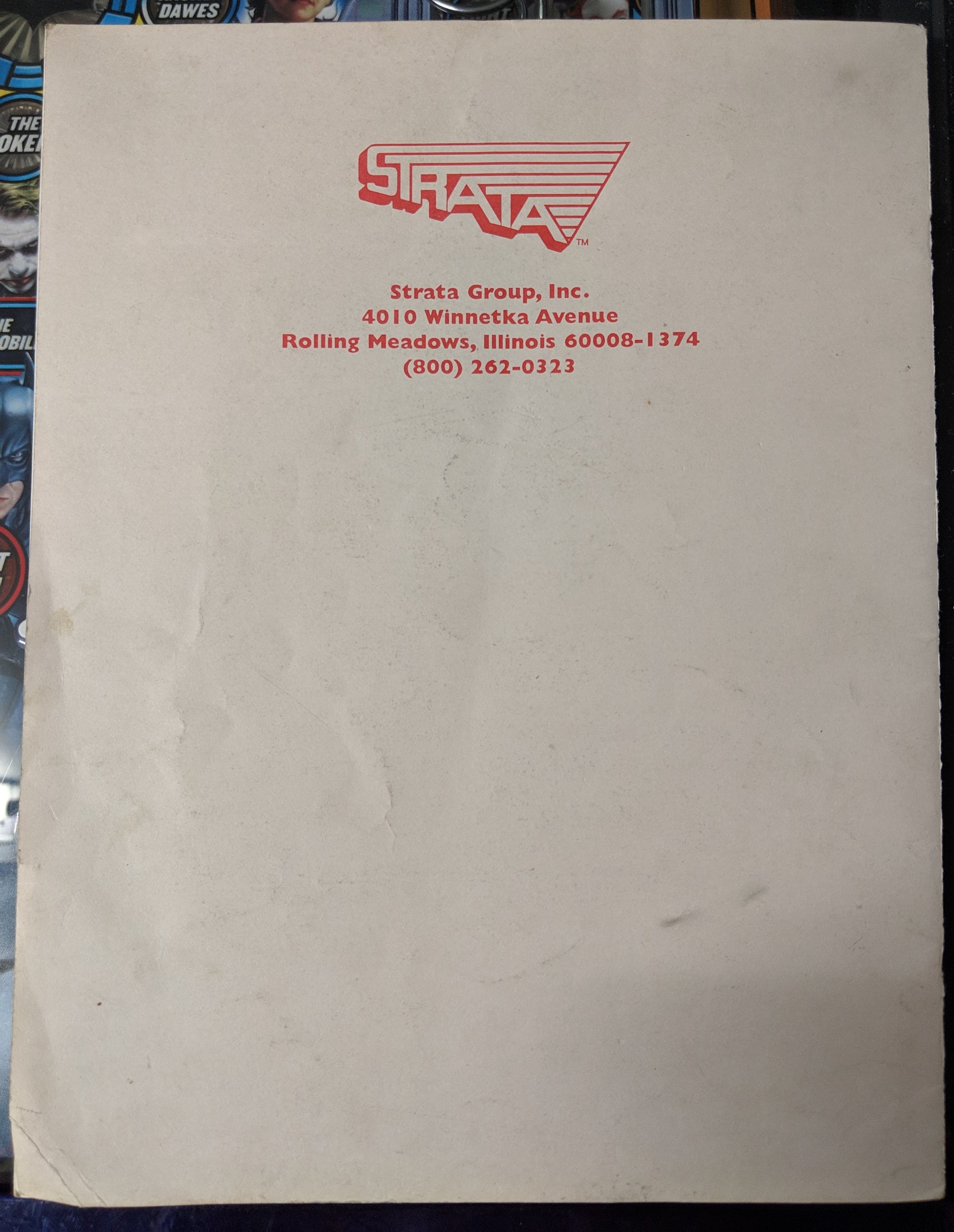Time Killers - Strata - Manual - Installation Instructions - Used Copy
