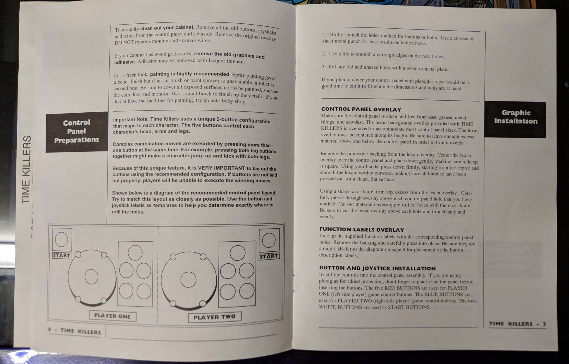 Time Killers - Strata - Manual - Installation Instructions - Used Copy