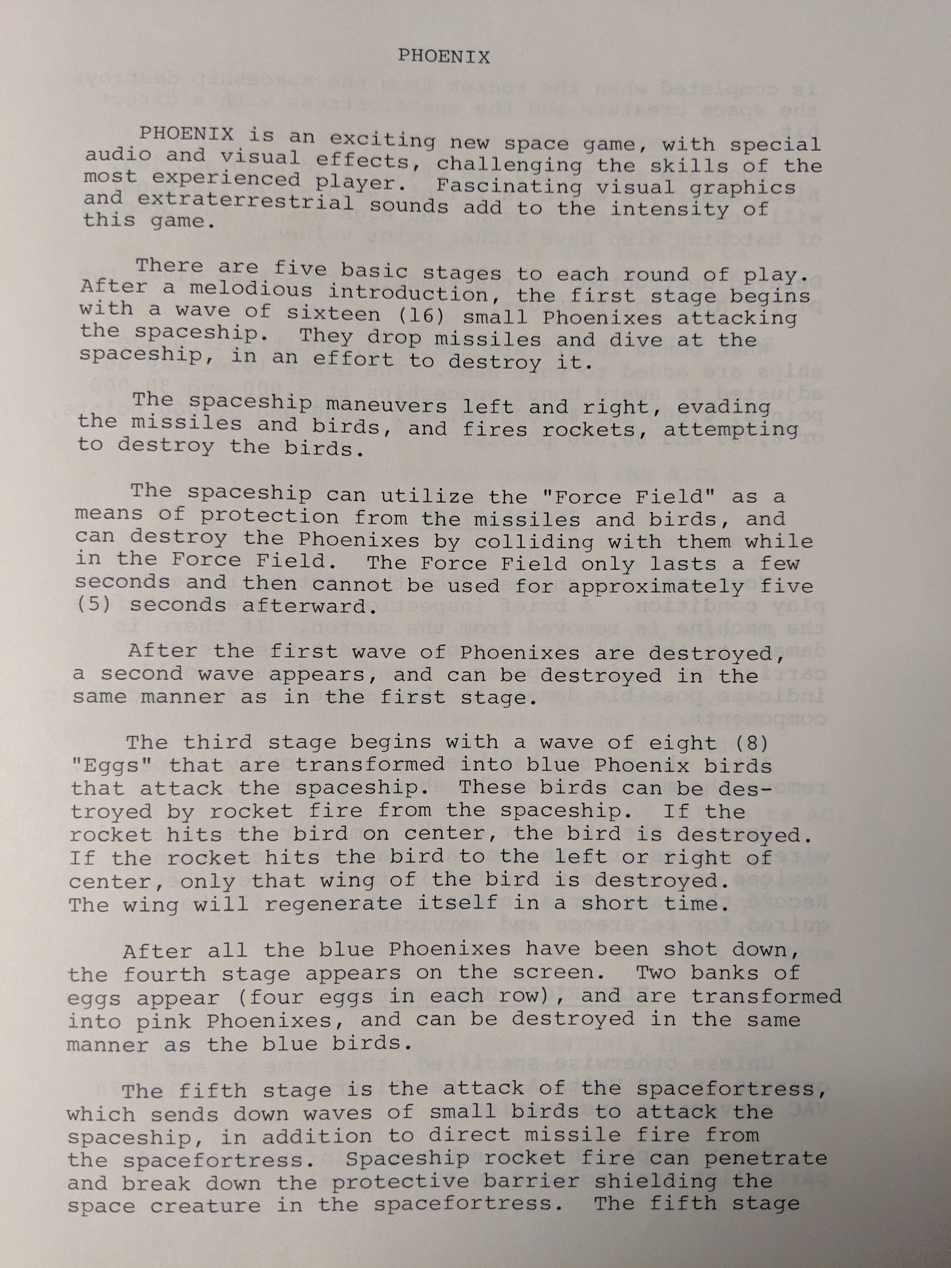 Phoenix - Centauri - Manual - Schematics - Instructions - Used Copy
