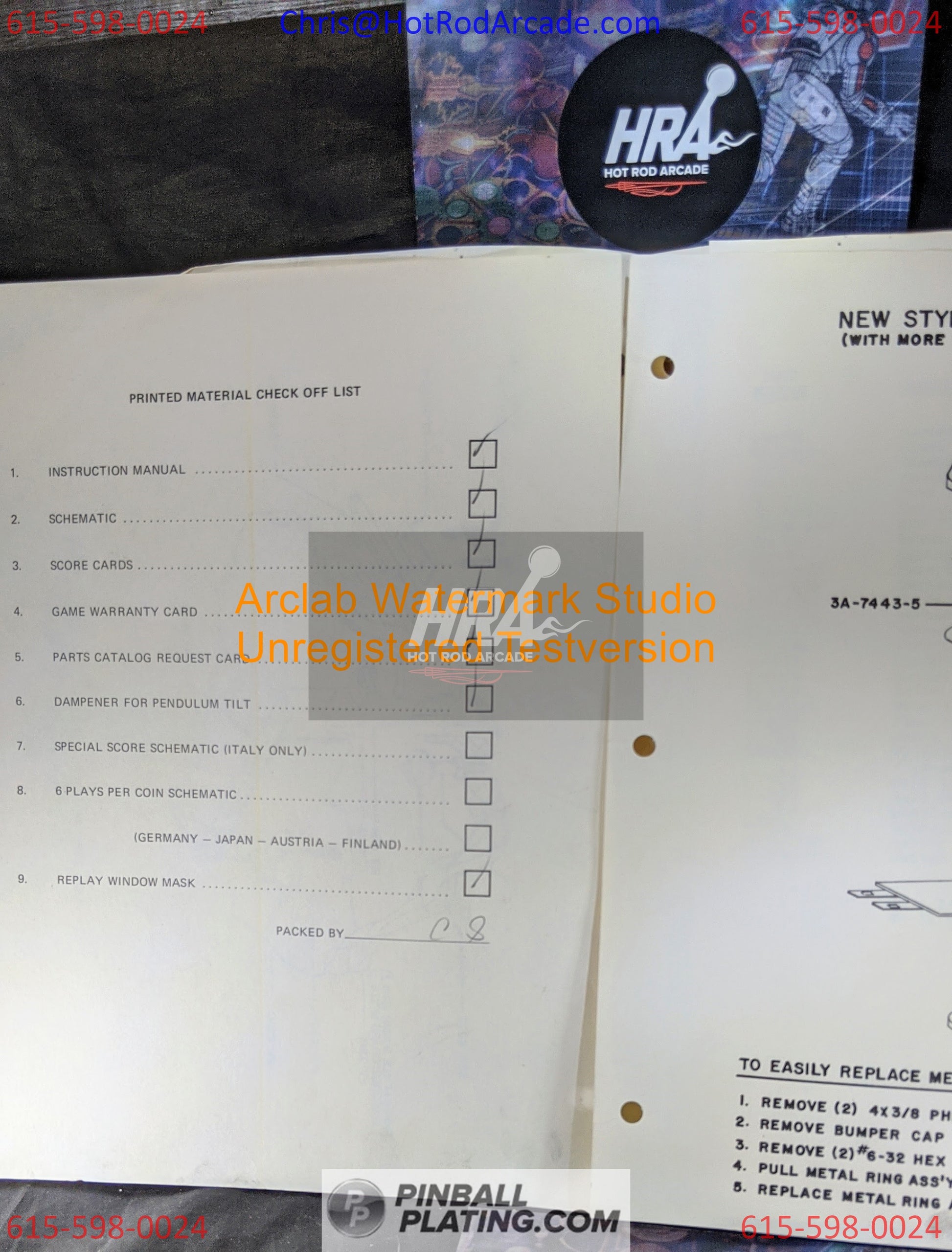 Space Mission - Williams - Pinball Manual - Schematics - Instructions - Used Copy