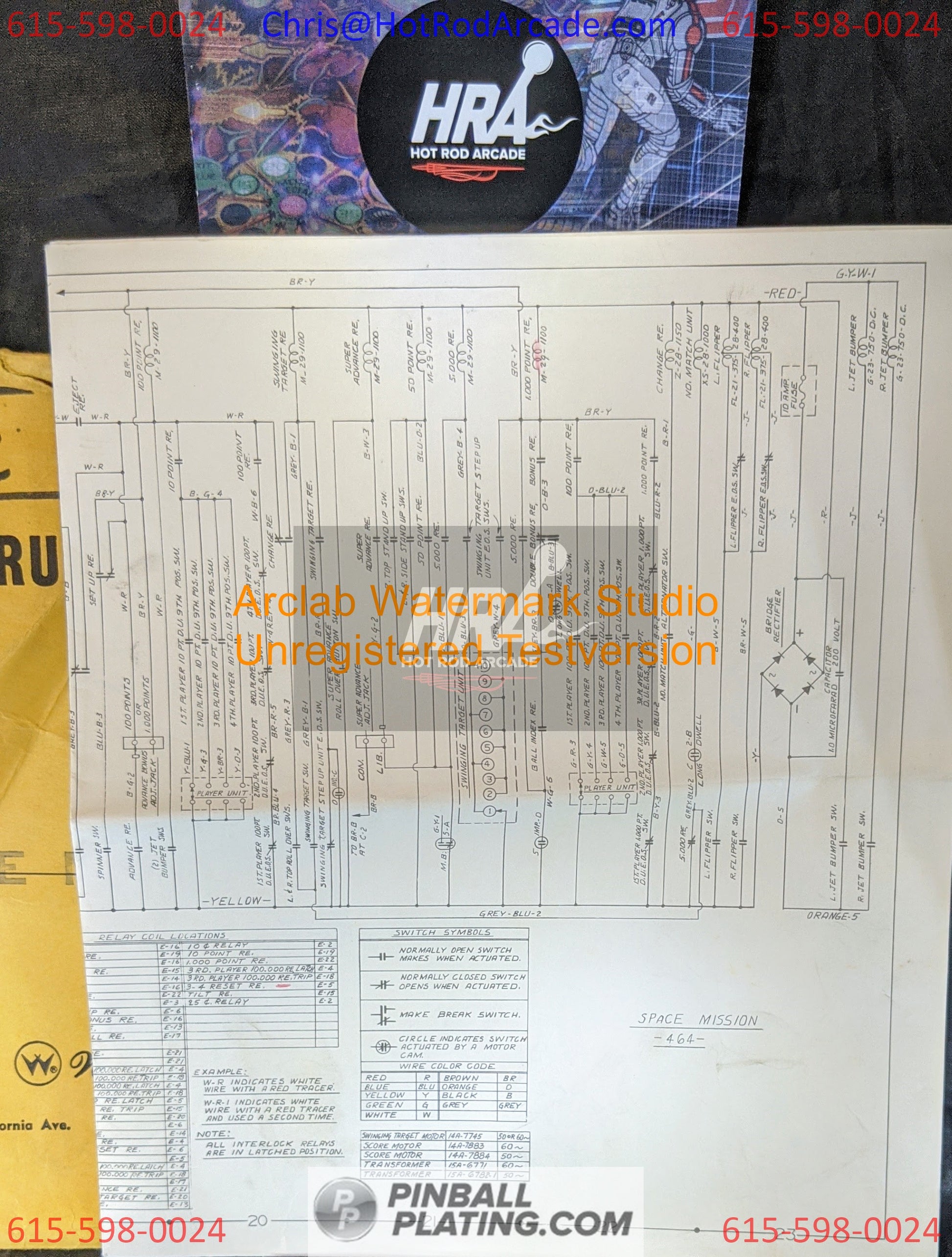 Space Mission - Williams - Pinball Manual - Schematics - Instructions - Used Copy
