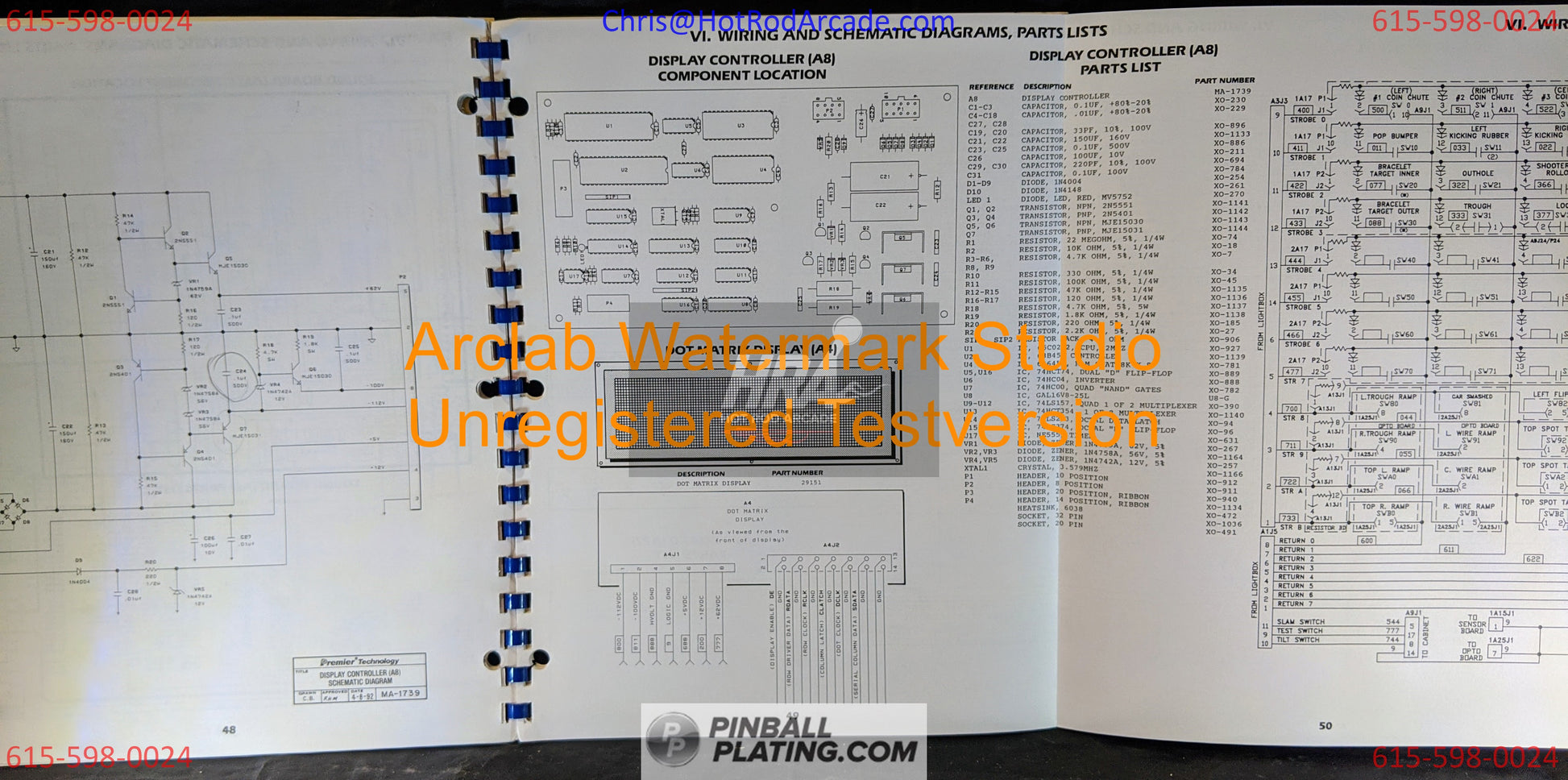 Street Fighter II - Gottlieb - Pinball Manual - Schematics - Instructions - Used Copy