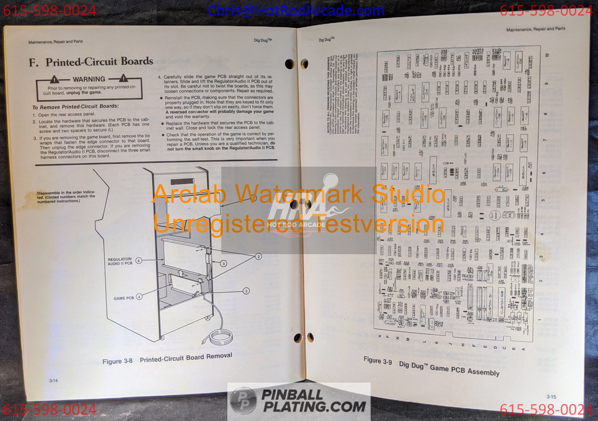 Dig Dug - Atari - Arcade Manual - Schematics - Instructions - Book - Used Copy