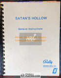 Satan's Hollow - Bally - Arcade Manual - Schematics - Instructions - Used Copy
