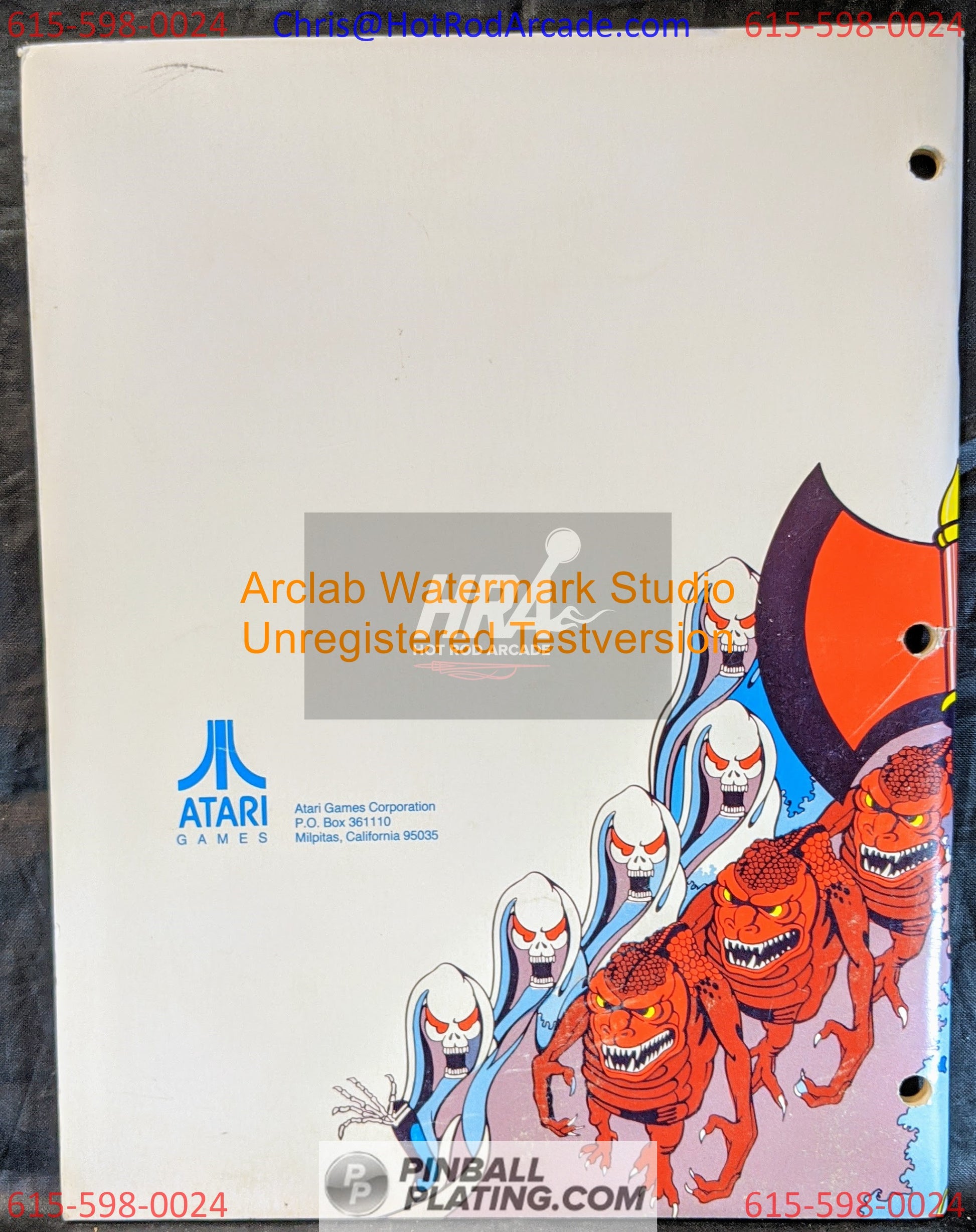 Gauntlet - Atari - Arcade Manual - Schematics - Instructions - Used Copy