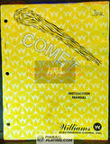 Comet - Williams - Pinball Manual - Schematics - Instructions - Used Copy
