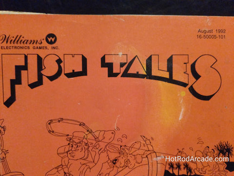 Fish Tales - Williams - Pinball Operations Manual - Wiring Diagrams - Instructions - Used Copy