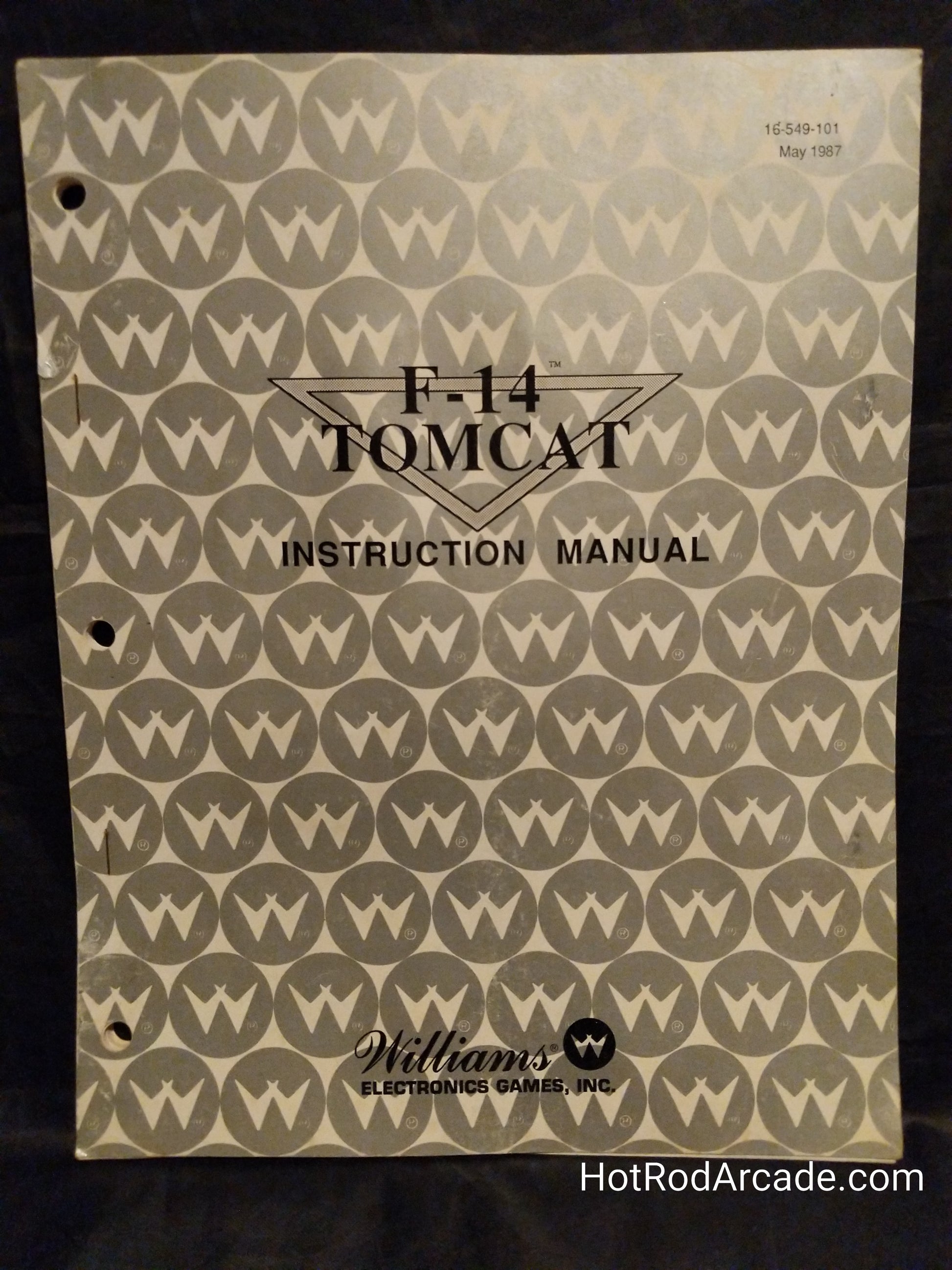F-14 Tomcat (Copy #2) - Williams - Pinball Manual - Schematics - Instructions - Used Copy
