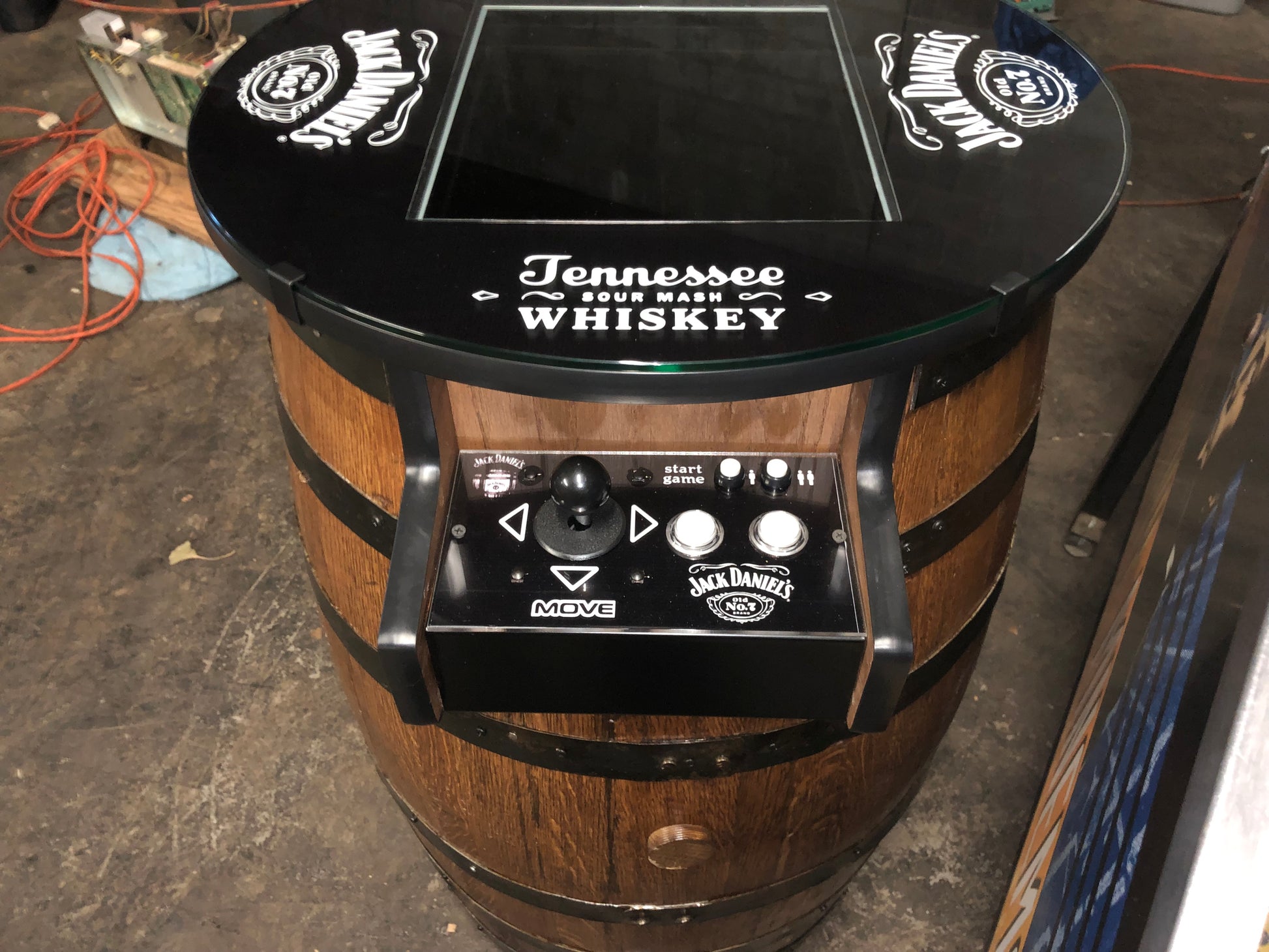 Tennessee Whiskey Barrel Multigame - Sixty Classic Games in One Unit - 1 Year Warranty! Used Barrel