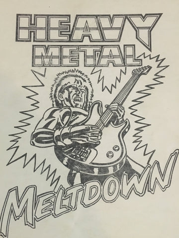 Heavy Metal Meltdown - Bally -Operating Schematics Pinball Manual - Instructions - Used Copy