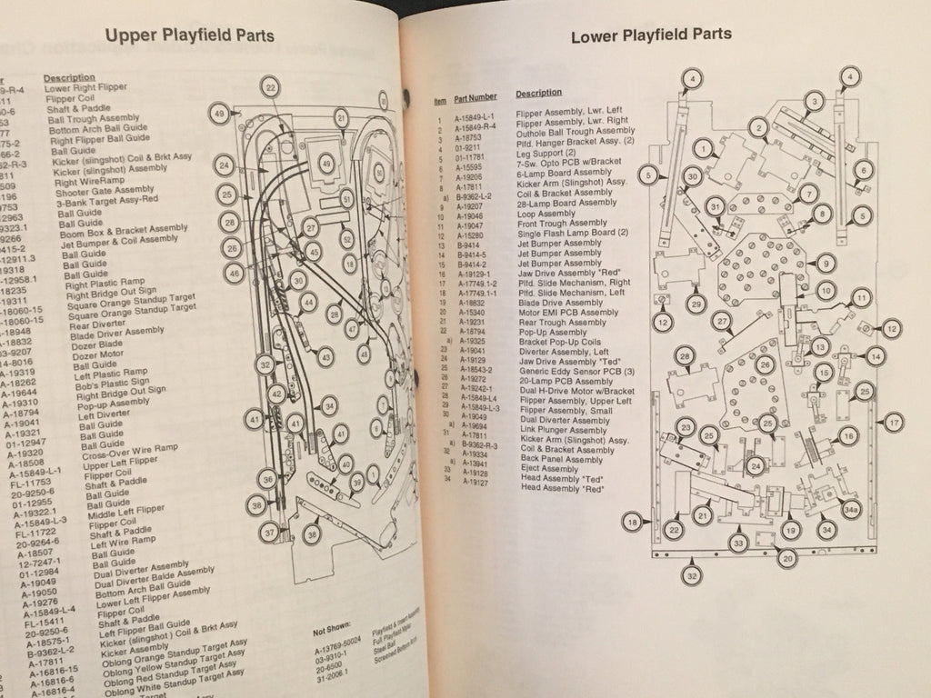 Road Show - Williams - Pinball Operations Manual- Diagrams